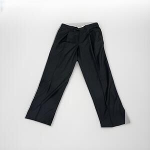 GORGEOUS MENS PAZONI DRESS PANTS BLACK 38x31 100% WOOL MADE IN ITALY VGC!